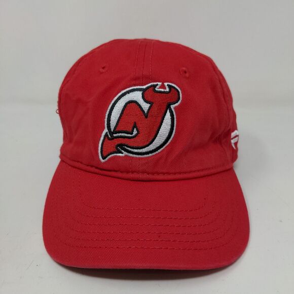 Fanatics Boy's NHL Strapback Hat Red OSFM Embroidered New Jersey Devils Logo - Picture 2 of 10